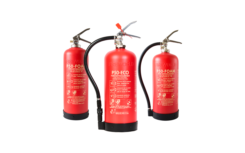 Range of Fire Extinguishers
