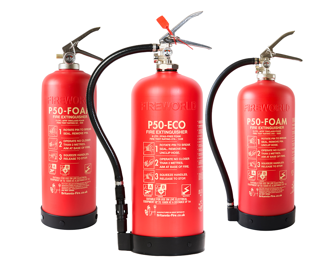 Range of Fire Extinguishers